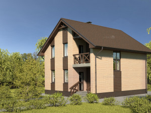 residential house bp-32 Modelo 3D