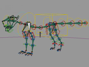 le&atilde;o dos desenhos animados Modelo 3D