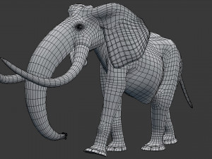 cartoon elephant 3D-Modell