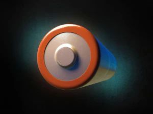 bater&iacute;a lr6 Modelo 3D