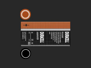 bater&iacute;a lr6 Modelo 3D