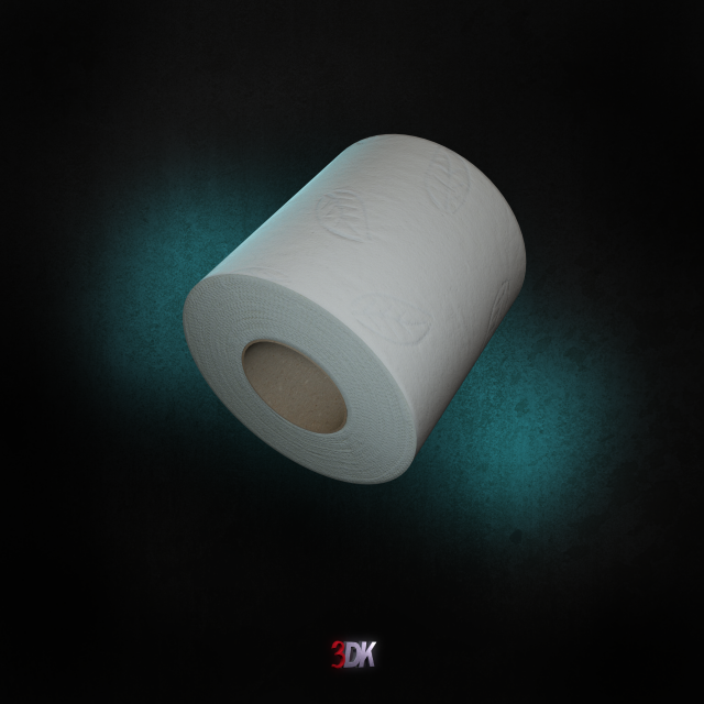 roll paper free Modelo 3D .c4d .max .obj .3ds .fbx .stl .blend 