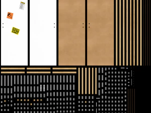 door porte texture 3D Model