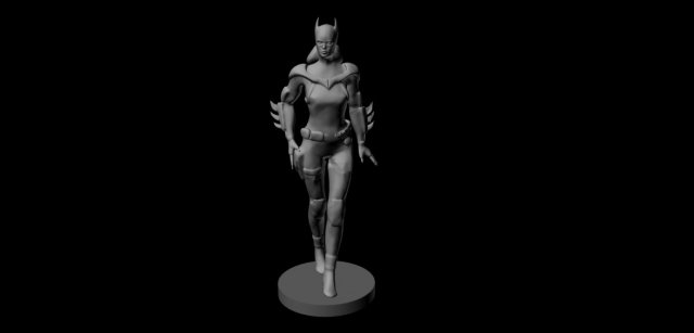 batgirl Modelo de Impressão 3D .c4d .max .obj .3ds .fbx .stl .blend 