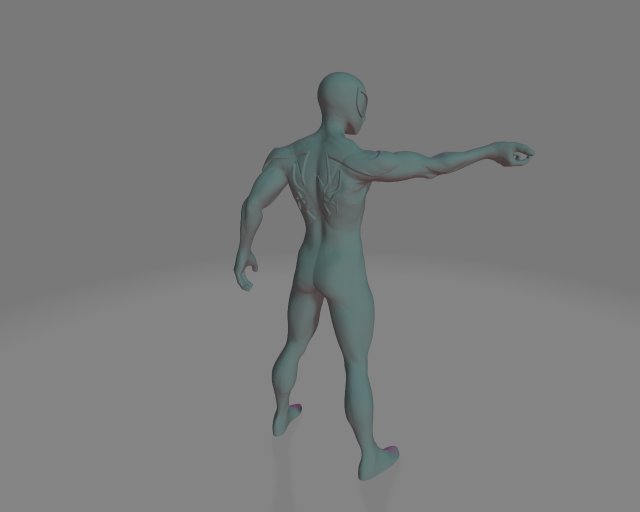 spider man 3D 打印模型 .c4d .max .obj .3ds .fbx .stl .blend