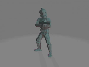 clonar baixo poli Modelo de Impressão 3D