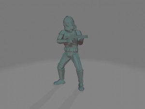 clone low poly Model Cetak 3D