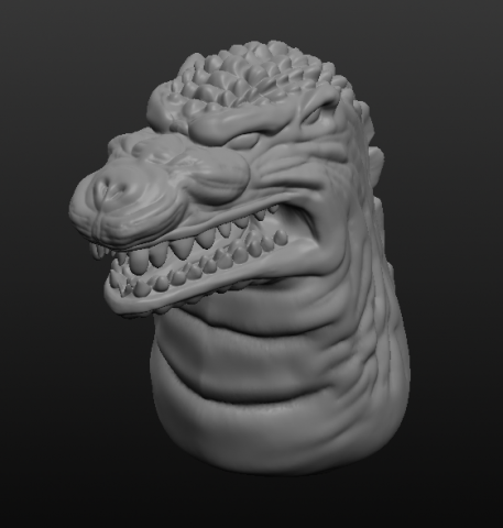 godzilla 3D 모델 .c4d .max .obj .3ds .fbx .stl .blend 