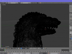godzilla 3D 모델