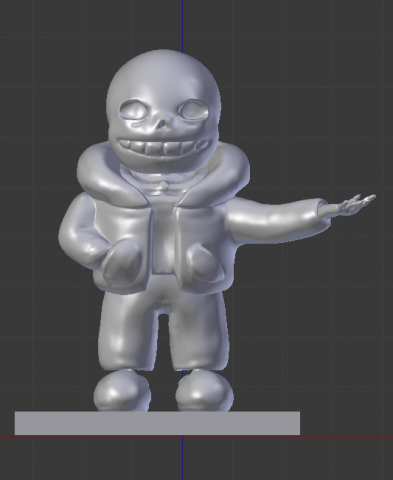 sans the skeleton 3D Baskı Modeli .c4d .max .obj .3ds .fbx .stl .blend 