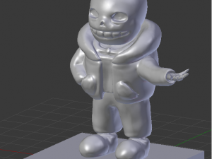 sans the skeleton 3D Baskı Modeli