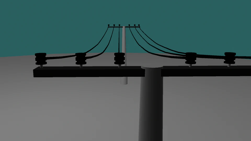 electric metal poles ant 3D Model .c4d .max .obj .3ds .fbx .stl .blend 