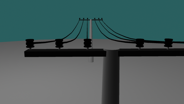 electric poles 3D Model .c4d .max .obj .3ds .fbx .stl .blend 