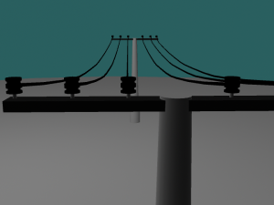 electric poles 3D Model
