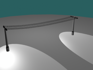 electric poles 3D Model