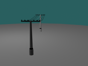 electric poles 3D Model