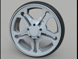 pneu et jante 3d Modèle 3D