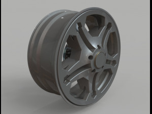 3d tyre and rim Modèle 3D