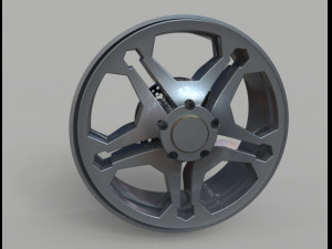 3d tyre and rim Modèle 3D