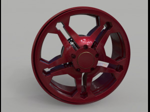 3d tyre and rim Modèle 3D