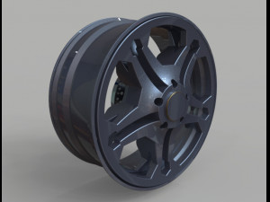 3d tyre and rim Modèle 3D