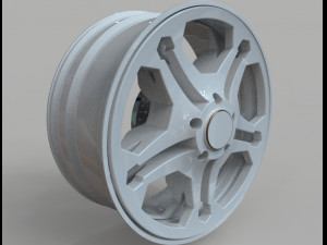 3d tyre and rim Modèle 3D