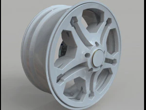 3d tyre and rim 3D Model
