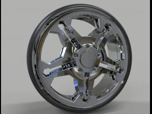 car rim and tyre 3D Model