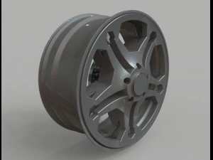 car rim and tyre 3D Model