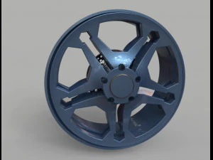 car rim and tyre 3D Model