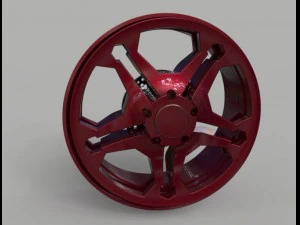 car rim and tyre 3D Model