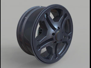 car rim and tyre 3D Model