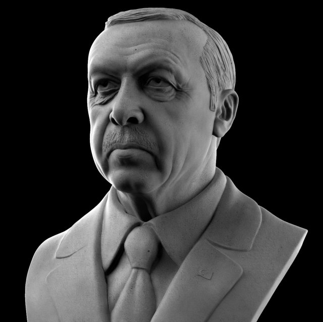 recep tayyip erdogan 3D-Druckmodell .c4d .max .obj .3ds .fbx .stl .blend 