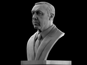 recep tayyip erdogan 3D-Druckmodell
