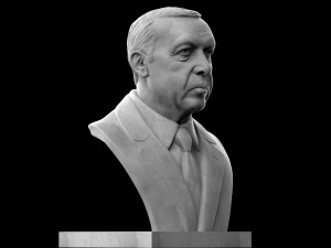 recep tayyip erdogan 3D-Druckmodell