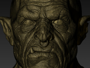 orc - uruk bust 3d print model 3D Принт Модель