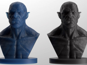 orc - uruk bust 3d print model 3D Принт Модель