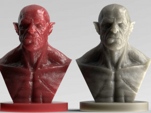 orc - uruk bust 3d print model 3D Принт Модель