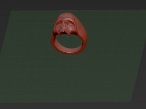 skull ring 3D Print Model
