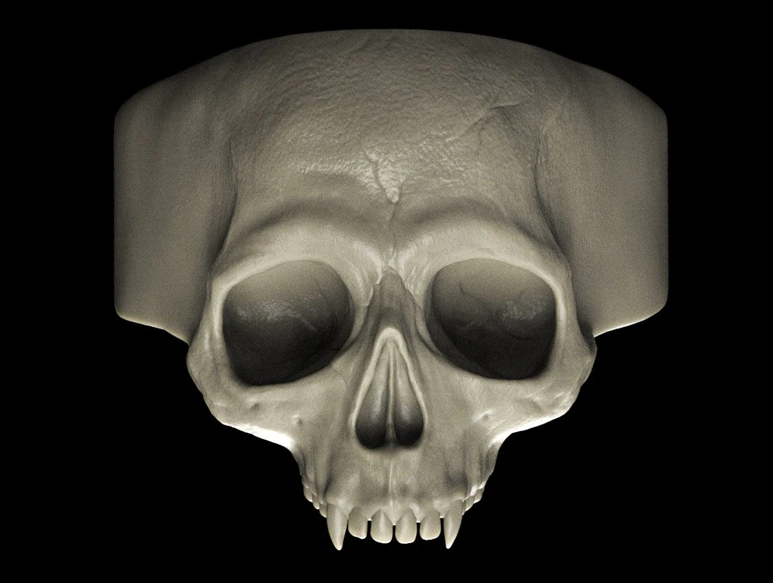 vampire skull ring 3D Print Model .c4d .max .obj .3ds .fbx .stl .blend 