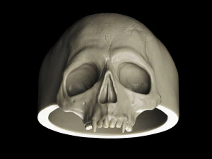 vampire skull ring 3D Print Model