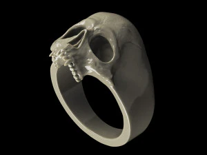 vampire skull ring 3D Print Model
