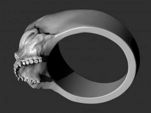 vampire skull ring 3D Print Model