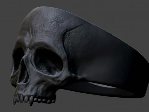 vampire skull ring 3D Print Model