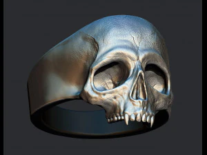 vampire skull ring 3D Print Model