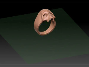 vampire skull ring 3D Print Model