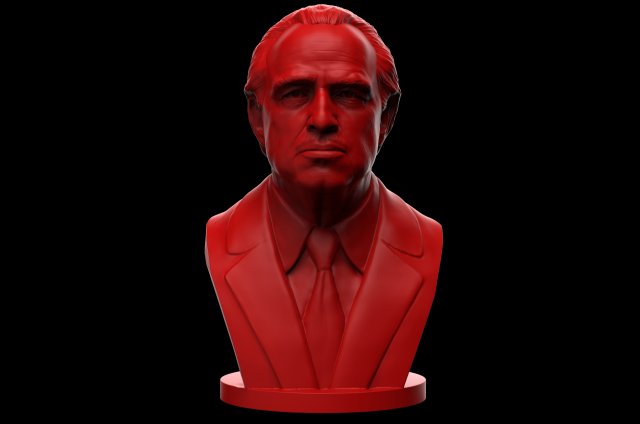 vito corleone - the godfather - marlon brando Modèles 3D en vedette .c4d .max .obj .3ds .fbx .stl .blend 
