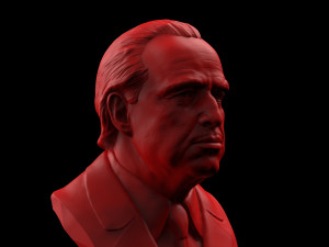 vito corleone - the godfather - marlon brando Modèles 3D en vedette