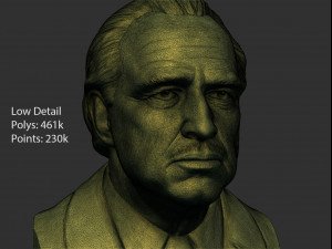 vito corleone - the godfather - marlon brando Modèles 3D en vedette