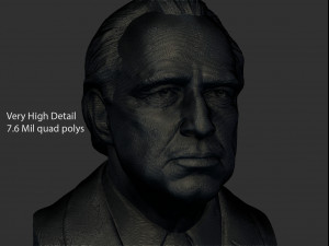 vito corleone - the godfather - marlon brando Modèles 3D en vedette